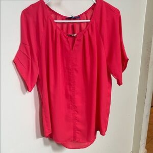 Apt. 9 Vibrant Red Blouse